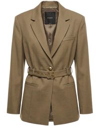 Pinko - Belted Slim-Fit Jacket - Lyst