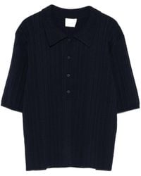 Closed - Ribbed Polo Knitted Top - Lyst