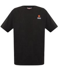 KENZO - Boke Flower Crest Logo Embroidered T-Shirt - Lyst
