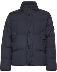 Stone Island - Logo Patch High Neck Puffer Jacket - Lyst