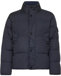Stone Island - Logo Patch High Neck Puffer Jacket - Lyst