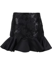 Ganni - Satin Miniskirt - Lyst