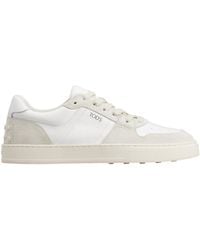 Tod's - Logo Printed Low-Top Sneakers - Lyst