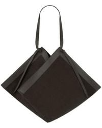 Yuzefi - Large Wonton Leather Tote Bag - Lyst