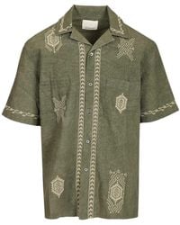 Isabel Marant - Zekim Embroidered Short-Sleeve Shirt - Lyst