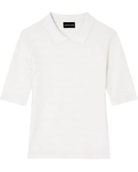 Emporio Armani - Polo Neck Short-Sleeved T-Shirt - Lyst