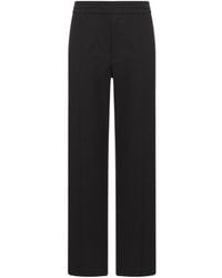 Valentino - High Waist Straight Leg Trousers - Lyst