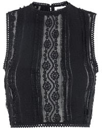 Charo Ruiz - Asteria' Top With Embroidery Details - Lyst