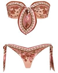 Zimmermann - Aster Scarf Tie Bikini - Lyst