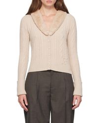 Blumarine - Long-Sleeved Cardigan - Lyst