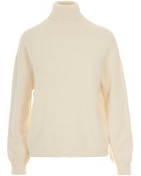 Liu Jo - Sequin Embellished Polo-Neck Jumper - Lyst