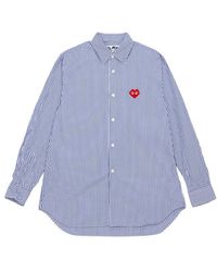COMME DES GARÇONS PLAY - Lapel Long Sleeve Shirt - Lyst