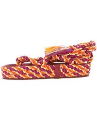 Isabel Marant - Erol Tasselled Round-Toe Rope Sandals - Lyst