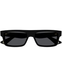 Gucci - Eyewear Rectangular Frame Sunglasses - Lyst