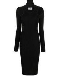 Coperni - Cut-Out Ribbed-Knitted Dress - Lyst