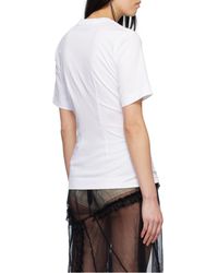 Simone Rocha - Balconette Bust Detail T-Shirt - Lyst