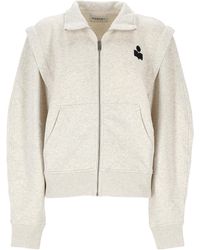 Isabel Marant - Isabel Marant Étoile Zip-Up Sweatshirt - Lyst