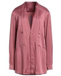 Rick Owens - Solid-Color Satin Long Shirt - Lyst