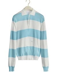 Dior - Marinière Long-Sleeved Polo Shirt - Lyst