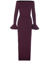 Solace London - London Anica Flounce-Sleeve Dress - Lyst