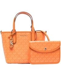 Michael Kors - Michael All-Over Logo Printed Small Tote Bag - Lyst