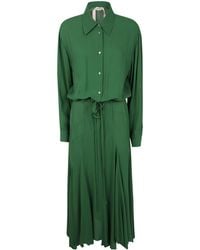 N°21 - Long-Sleeved Belted Dress - Lyst