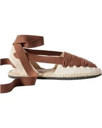 Loeffler Randall - Lace-Up Canvas Espadrilles - Lyst