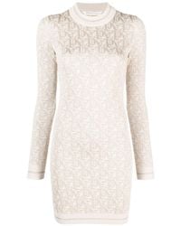 Palm Angels - Monogram Jacquard Mini Dress - Lyst