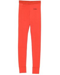 Jil Sander - Logo-Detail Elastic-Waist Trousers - Lyst