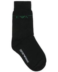 Emporio Armani - Logo Knitted Socks - Lyst