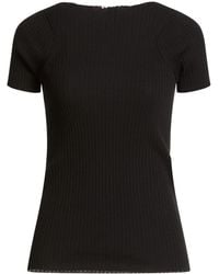 Sportmax - Ribbed Knit T-Shirt - Lyst