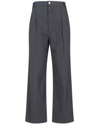 Low Classic - Pleated Wide-Leg Pants - Lyst