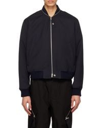 Jil Sander - Zip-Up Long-Sleeved Bomber Jacket - Lyst