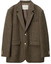 DUNST - Houndstooth-Button Blazer - Lyst