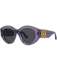 Loewe - Oversized Oval-Frame Sunglasses - Lyst