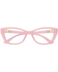 Gucci - Emblem Cat-Eye Eyeglasses - Lyst