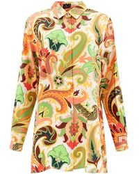 Etro - Graphic Printed Long Sleeved Shirt - Lyst