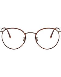 Giorgio Armani - Round Frame Glasses - Lyst