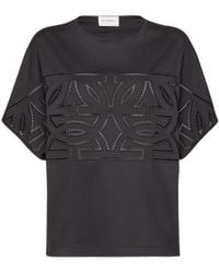 Ferragamo - Logo Short-Sleeved T-Shirt - Lyst