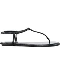 Rene Caovilla - René Caovilla Diana Embellished Thong Sandals - Lyst