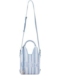 Chloé - Chloé Striped Logo Detailed Tote Bag - Lyst