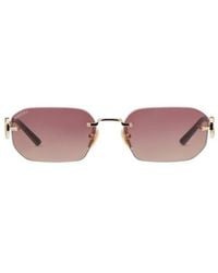Gucci - Rectangular-Frame Sunglasses - Lyst