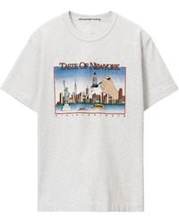 Alexander Wang - Graphic-Print Cotton T-Shirt - Lyst