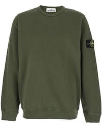 Stone Island - Compass Patch Crewneck Sweatshirt - Lyst