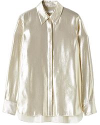 JOSEPH - Metallic Long Sleeve Top - Lyst