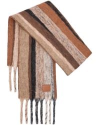 Loewe - Fringed-Edge Striped Scarf - Lyst