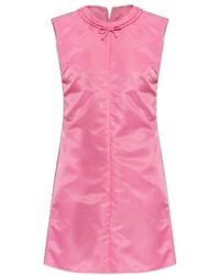 MM6 by Maison Margiela - Bow Detail Sleeveless Mini Dress - Lyst
