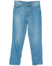 Dondup - Tapered Cuffed Jeans - Lyst