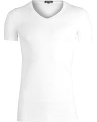 ZEGNA - V-Collar Short-Sleeved T-Shirt - Lyst