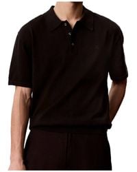 Calvin Klein - Logo-Embroidered Short-Sleeve Polo Shirt - Lyst